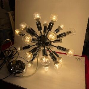 Vintage Sputnik Space Age Light 24 Sunburst Spikes